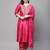 pink silk blend festive kurta set
