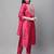 pink silk blend festive kurta set