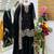 Black jimi choo embroidered palazzo suit set with dupatta