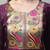 purple jacquard festive kurta set