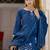 teal cotton silk festive kurta set