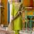 green cotton silk festive kurta set