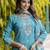 blue viscose festive kurta set