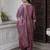 mauve viscose festive kurta set