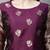 purple jacquard festive kurta set