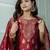 maroon jacquard festive kurta set