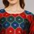 maroon jacquard festive kurta set