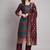purple jacquard festive kurta set