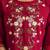 red viscose silk festive kurta set