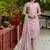 baby-pink chanderi silk festive kurta set