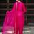 pink silk blend festive kurta set