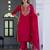 pink silk blend festive kurta set