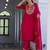 pink silk blend festive kurta set