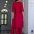 pink silk blend festive kurta set