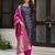 navy-blue cotton silk festive kurta set