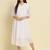 white chiffon festive wear long kurti