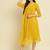 yellow chiffon festive wear long kurti