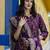 dark-purple cotton silk festive kurta set