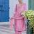 pink chanderi silk festive kurta set
