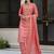 orange chanderi silk festive kurta set