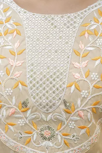 chiku chanderi silk festive kurta set