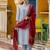 sky-blue silk blend festive kurta set