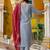 sky-blue silk blend festive kurta set