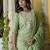 pear chanderi silk festive kurta set