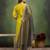 yellow silk blend festive kurta set