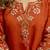 cognac silk blend festive kurta set