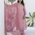 pink chanderi silk festive kurta set