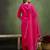 pink silk blend festive kurta set