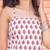 Blush Floral Block-Print Fusion kurti