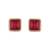 Red stone embellished choker set
