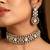 Gold plated kundan polki choker set