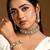 Gold plated kundan polki choker set