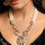 Blush pink stones kundan polki necklace set