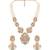Blush pink stones kundan polki necklace set