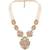 Blush pink stones kundan polki necklace set