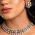 Gold plated kundan polki choker necklace set
