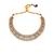 Gold plated kundan polki choker necklace set