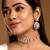 White stones kundan polki choker necklace set