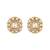Grey kundan polki beaded necklace set