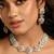 Mint green blush pink meenakari necklace set