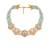 Mint green blush pink meenakari necklace set
