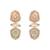 Mint green blush pink meenakari necklace set