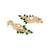 Green stones meenakari dangler earrings