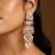 Multicolor stones kundan dangler earrings