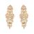 Multicolor stones kundan dangler earrings