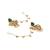 Green stones kundan jhumkas with earchains